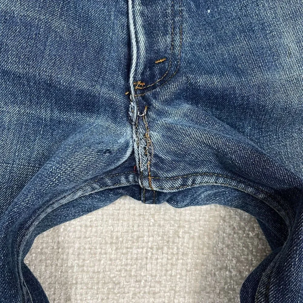 Vintage Levis Orange Tab Fleece Lined Jeans 36x26 Blue 80's 39103 2517